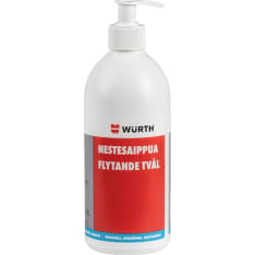 Wurth 500ml liquid soap in a pump bottle