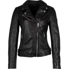 Mauritius womens biker leather jacket