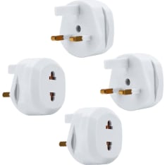 Intirilife 4x matkapistoke muunnin (uk type g to usa)