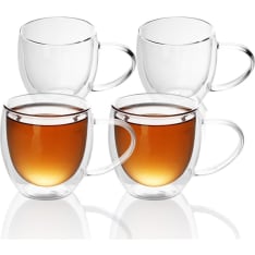 Intirilife 200-300 ml lasinen kahvi- ja teemuki