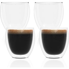 Intirilife 4 pcs Espresso Glasses