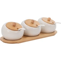 Intirilife Porcelain Spice Jars