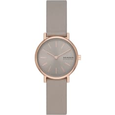 Skagen Leather Signature Lille Wristwatch