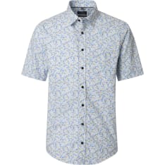 Casamoda men's short-sleeved collared shirt