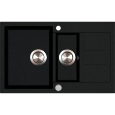 Aquasanita Kiwi 495x800mm 1.5-basin stone composite basin with counter top