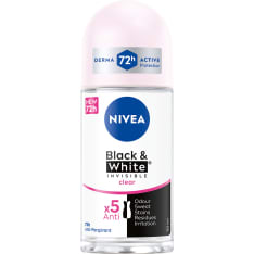 NIVEA 50ml Black & White Invisible Original Deo Roll-on -antiperspirant