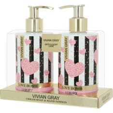 Vivian Gray Love Bomb 2x250ml nestesaippua ja käsivoide