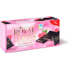 Halloren Royal Thins 200 g raspberry-filled dark chocolate