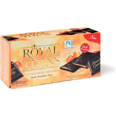 Halloren Royal Thins 200 g caramel & sea salt filled dark chocolate