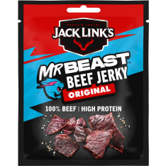 Jack Link's Beef Jerky Original, Seasoned and dried meat strips 40g