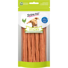 Dokas kana & sydän 60 g koiran herkkutikut