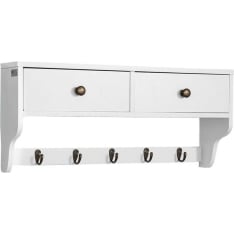 SoBuy FRG178-W seinähylly naulakolla