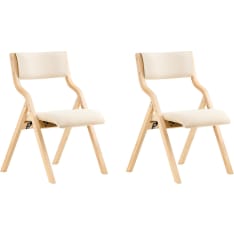 SoBuy FST40 folding chair with cushion 2 pcs