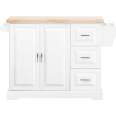 SoBuy FKW41-III-WN white 3-drawer kitchen trolley