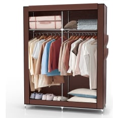 Intirilife 108X170X45 cm folding wardrobe