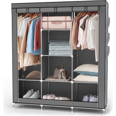 Intirilife 130X175X45 cm folding wardrobe