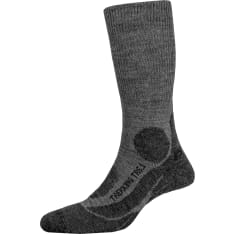 P.A.C. TR 6.1 Trekking Merino Medium Men Anthracite hyttys- ja punkkisuoja merinovillasukat