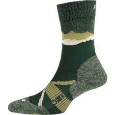 P.A.C. TR 3.2 Trekking Merino Light Women Anthracite-Olive hyttys- ja punkkisuoja merinovillasukat