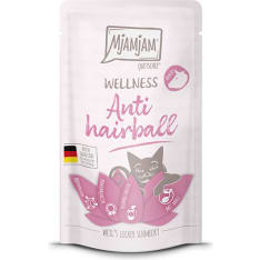 MjAMjAM Wellness Mono Anti hairball nauta 125 g kissan viljaton märkäruoka