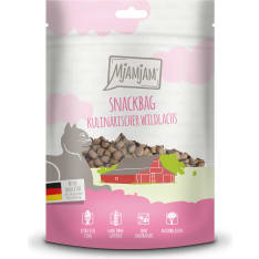 MjAMjAM Snackbag villilohi 125g viljaton kissan herkku