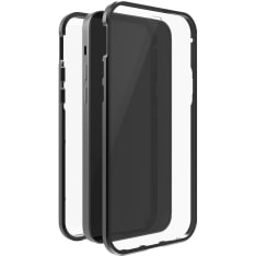 Black Rock 360° iPhone 14 transparent/black glass protective case