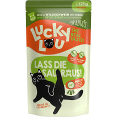 Lucky Lou LS Adult Nauta & Villisika 125 g kissan märkäruoka