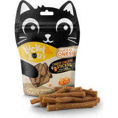Lucky Lou Lucky Ones Sticks Juusto ja kana 50 g kissan herkkutikut