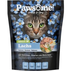 Pawsome Fresh & Dry Adult lohi 750 g kissan kuivaruoka