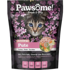 Pawsome Fresh & Dry junior kalkkuna 750 g kissan kuivaruoka