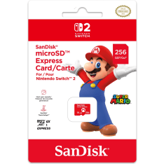 SanDisk MicroSDXC Express 256GB Nintendo Switch card