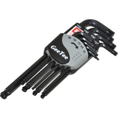 GeeTee 9-osainen pallopää torx-avainsarja