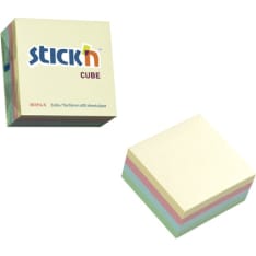 Stick'n pastel notepad cube