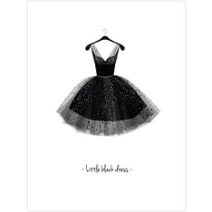 Black dress 30X40 poster