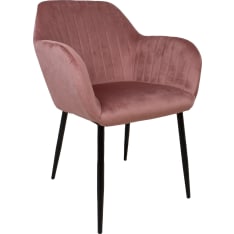 Home4you Evelin dark blue velvet chair