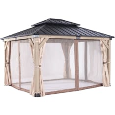 Home4you Cedar 3,36x3,9 m mosquito nets for gazebo