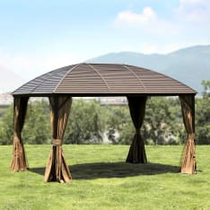 Home4you Sunset pavilion with metal roof, nylon