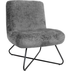 Home4You Farica dark grey slipper chair