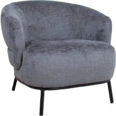 Home4you Gemala dark grey armchair