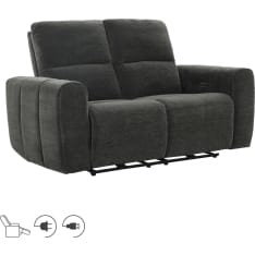 Home4you Matias 2-seater electric recliner sofa, light