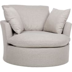 Home4you Fluffy swivel armchair