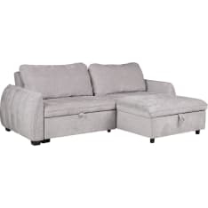 Home4you Cloud bluish green corner sofa bed