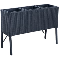 Home4you Wicker flower box with legs