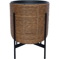 Home4you Wicker 38x38x49cm flower pot with stand