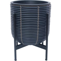 Home4you Wicker 30x38cm flower pot with stand