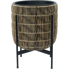 Home4you Wicker 38x38x49cm flower pot with stand