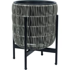 Home4you Wicker 30x30x38cm flower pot with stand