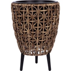 Home4you Wicker 28x28x42 cm planter with legs