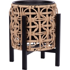 Home4you Wicker planter with stand
