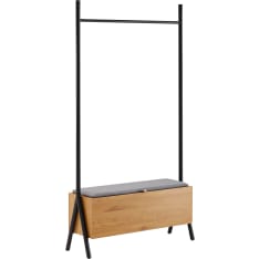 Home4you Aalborg clothes rack with bench