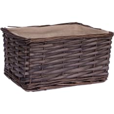 Home4you Max 24x18x12cm tummanruskea kori 2kpl